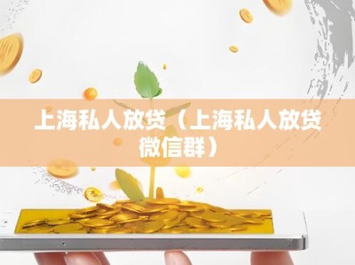 上海私人放贷（上海私人放贷微信群）